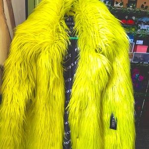 Current Mood Toxic Spill Fuzzy Coat